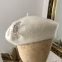 Ivory Beret With Optional Veil And Accessories, thumbnail 9 of 12