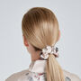 Silk Scrunchie Fleur Japonaise Pink, thumbnail 5 of 8