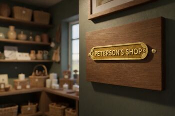 Brass Plaque With Customization, 5 of 7