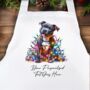 Personalised Staffordshire Bull Terrier In Christmas Lights, thumbnail 9 of 11