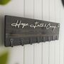 Large Personalised Key Holder With Eight Hooks, thumbnail 2 of 10