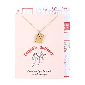 Love Letter Locket Necklace On Greeting Card, 3 of 3