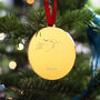 Wooden Personalised Cat Nose Christmas Tree Bauble, thumbnail 7 of 8
