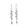 Rainbow Moonstone And Aqua Chalcedony Drop Earrings, thumbnail 4 of 5