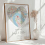 The Place We Said I Do Personalised Map Print Wedding Gift, thumbnail 1 of 11