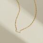 Darcy Pearl Pendant Gold Necklace, thumbnail 2 of 8