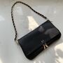 Personalised Gemma Embossed Faux Leather Chain Shoulder Bag, thumbnail 1 of 3