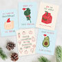 10 Vegan Funny Pun Joke Vegetarian Christmas Cards, thumbnail 1 of 9