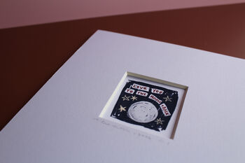 Love You To The Moon And Back Mini Art Print, 4 of 11
