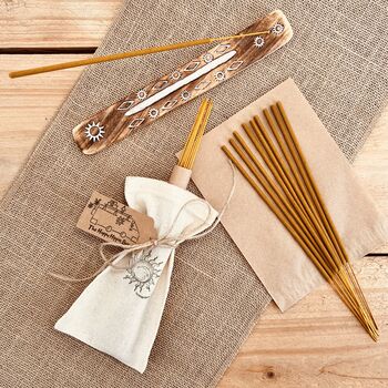 Golden Amber Incense Sticks – Warm Vanilla And Floral Home Fragrance, 2 of 9