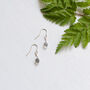 Labradorite Recycled Sterling Silver Earrings, thumbnail 4 of 7