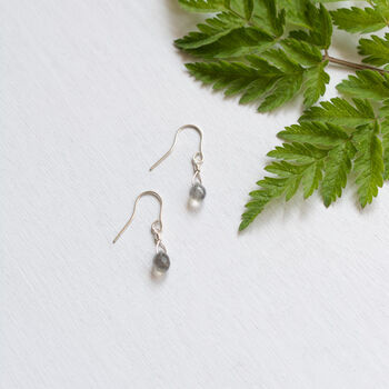 Labradorite Recycled Sterling Silver Earrings, 4 of 7