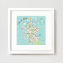 Map Of Scotland Print By Hilary Yafai, thumbnail 1 of 8