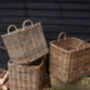 Square Rattan Log Basket, thumbnail 6 of 9