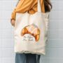 Personalised Croissant Bride Tote Bag, thumbnail 1 of 2