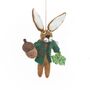 Handmade Felt Cedric The Hare Hanging Decoration, thumbnail 3 of 3