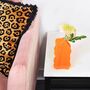 Neon Orange Abstract Vase, thumbnail 1 of 4