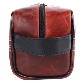 Buffalo Leather Cricket Wash Bag, 6 of 7