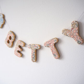 Personalised Clay Flower Name Garland, 3 of 9