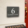 Personalised Classic Slate House Number Sign, thumbnail 1 of 2