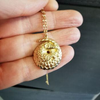 Personalised Pangolin Necklace, 2 of 9