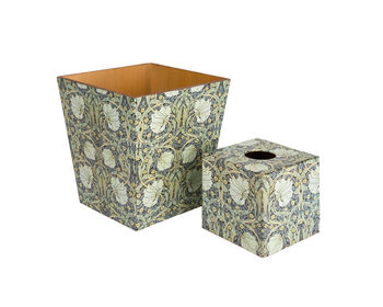 Wooden Toilet Roll Storage Box William Morris Pimpernel, 4 of 4