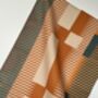 Combed Stripe Tae Towel Burnt Orange, thumbnail 3 of 4