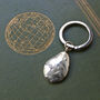The World Is Your Oyster Sterling Silver Keyring, thumbnail 3 of 5