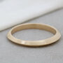 9ct Gold Ring Hand Carved Thin Band, thumbnail 1 of 12