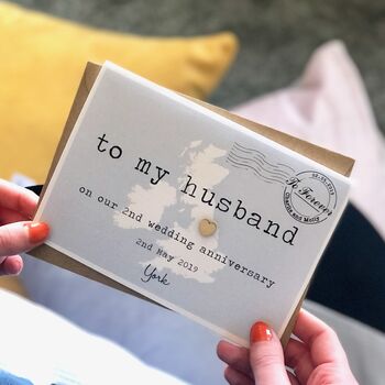 Personalised 'To My Husband' On Our Wedding Day Card, 5 of 5