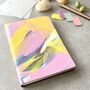 Handmade Recycled Leather Notebook With Splash Colour, thumbnail 1 of 3