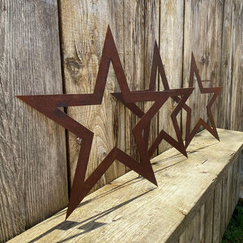 Metal Barn Stars Decorations Signs Home Or Garden, 3 of 6