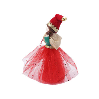 Christmas Elf Light Up Tree Topper Decoration, 5 of 7