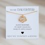 Daughter Necklace, Infinity Heart Charm, Gift For Christmas, Birthday, thumbnail 1 of 10