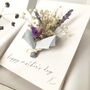 Mothers Day Everlasting Dried Flower Bouquet Card, thumbnail 7 of 8