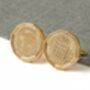 1966 60th Birthday Brass Coin Cufflinks, thumbnail 1 of 3