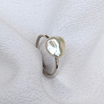 Silver Pearl Ring, 3 of 3