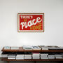 There's No Place Like Home Retro Horizontal Wall Print, thumbnail 5 of 8