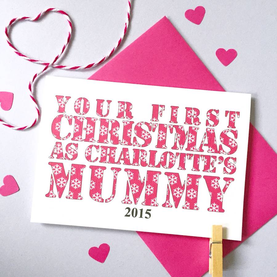 Personalised First Christmas As Parents Card By Ruby Wren Designs
