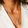 Heart Chakra Emerald Sterling Silver Necklace, thumbnail 3 of 12