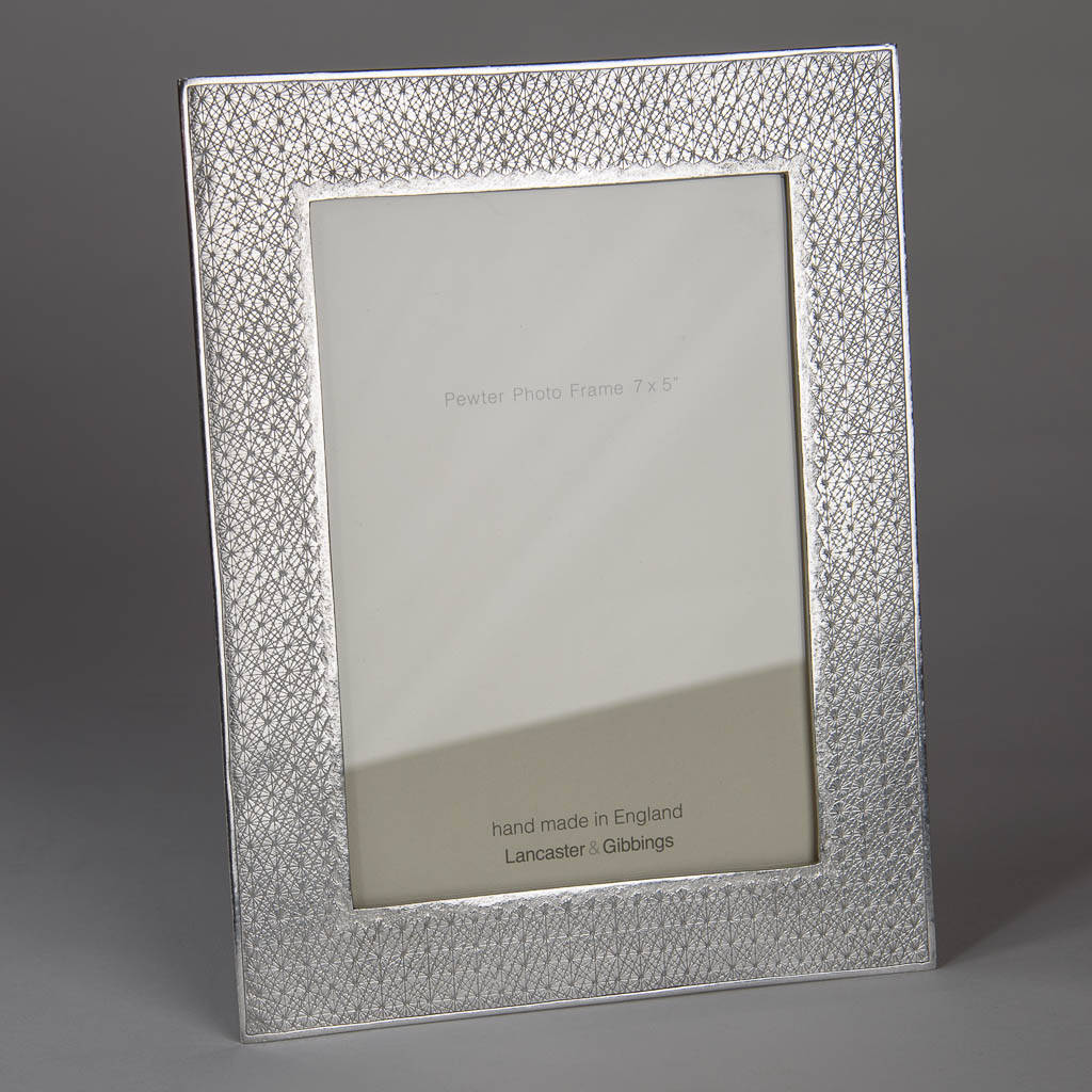 Kiriko Pewter Photo Frame By Lancaster & Gibbings | notonthehighstreet.com