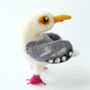 Needle Felted Seagull Decoration Standing Ornament, thumbnail 2 of 10