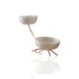 Two Tier Serving Bowls With Copper Branch Base, thumbnail 2 of 2