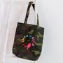 Camo Be Empowered Embroidered Tote Bag, thumbnail 1 of 4