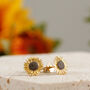 Sunflower Gold Vermeil And Silver Studs, thumbnail 2 of 7