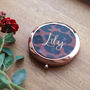 Personalised Rose Gold Compact Mirror, thumbnail 12 of 12