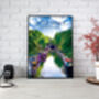 Little Venice Regents Park Travel Poster Art Print, thumbnail 4 of 6