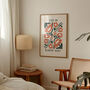 Keep On Bloomin' Baby Wall Print | Forest Green And Cream, thumbnail 2 of 3
