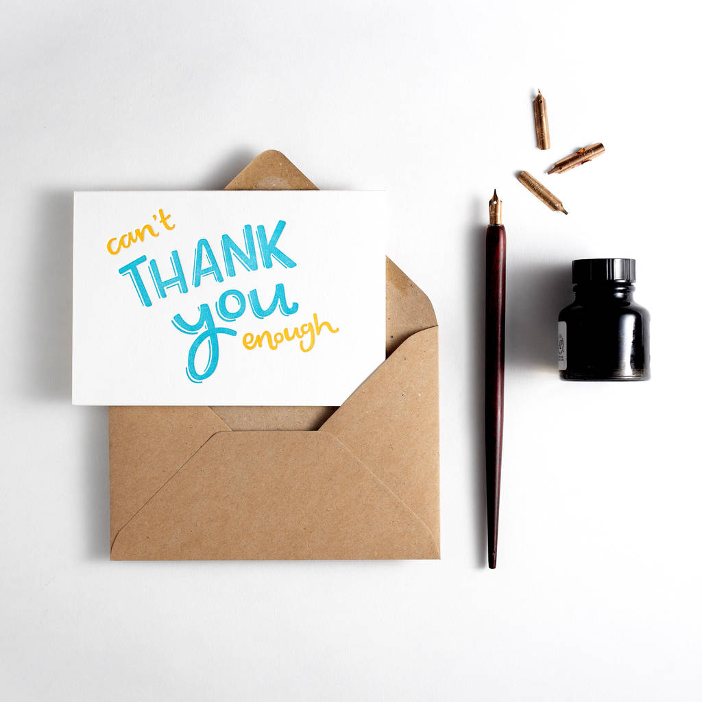 'Can't Thank You Enough' Card