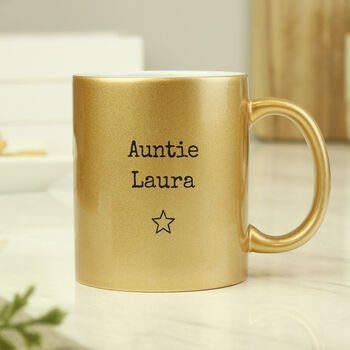 Personalised Gold Star Ceramic Mug, 10 of 11